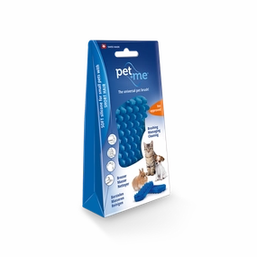 Pet Me Soft Silicone Blue Brush