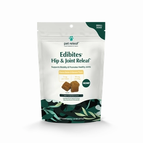 Pet Releaf Hip & Joint Releaf Edibites Peanut Butter & Banana Flavor for Small Dogs