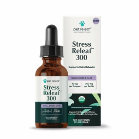 Pet Releaf Stress Releaf 300mg Hemp Oil for Dogs & Cats