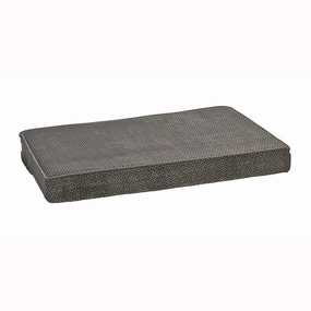 Pewter Bones Microvelvet Isotonic Memory Foam Dog Bed