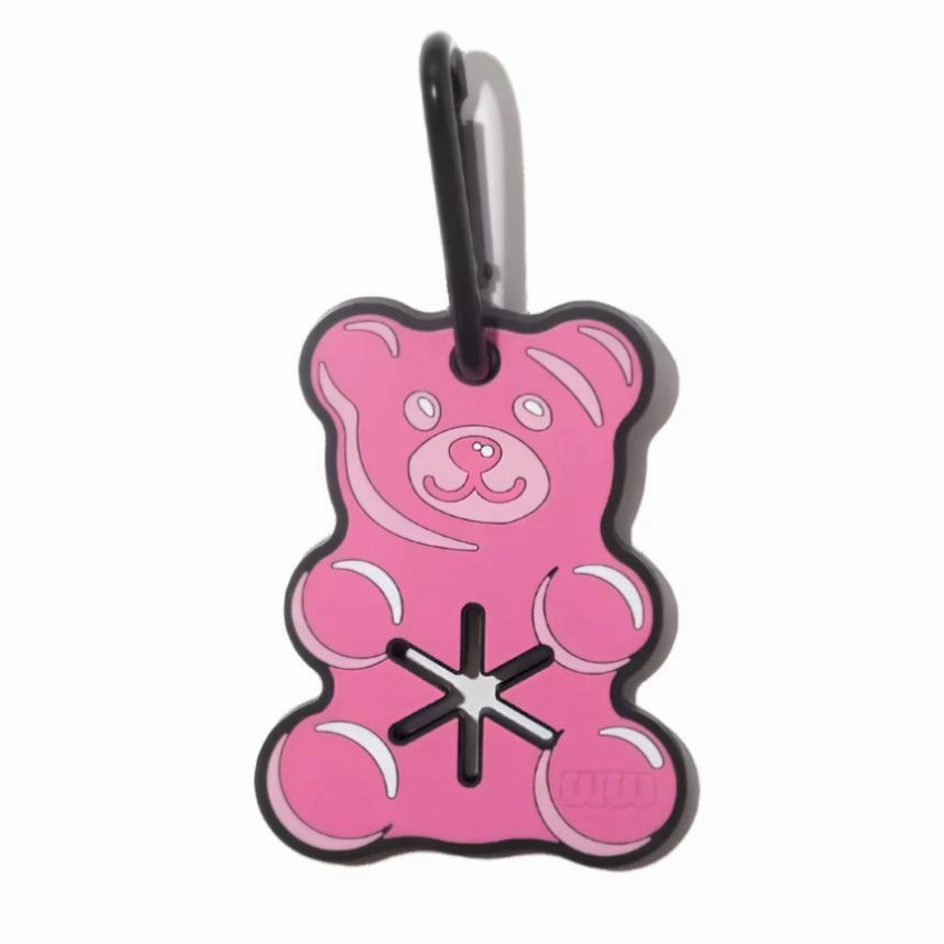 Pink Gummy Bear Poopy Loop Poop Bag Holder
