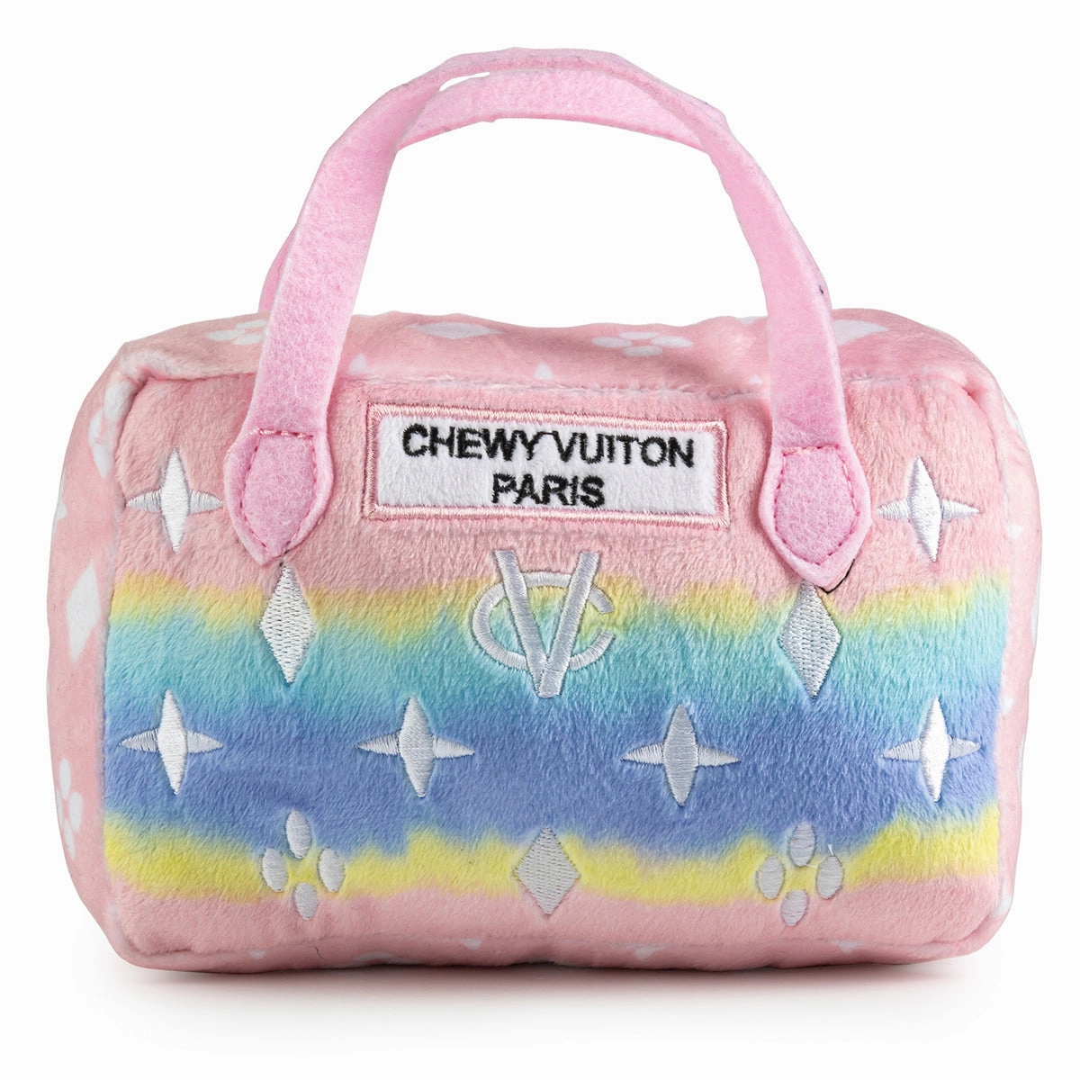 Pink Ombre Chewy Vuiton Handbag Dog Toy