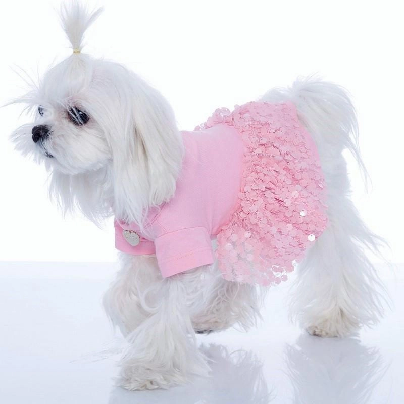 Pinky Dog Dress Medium