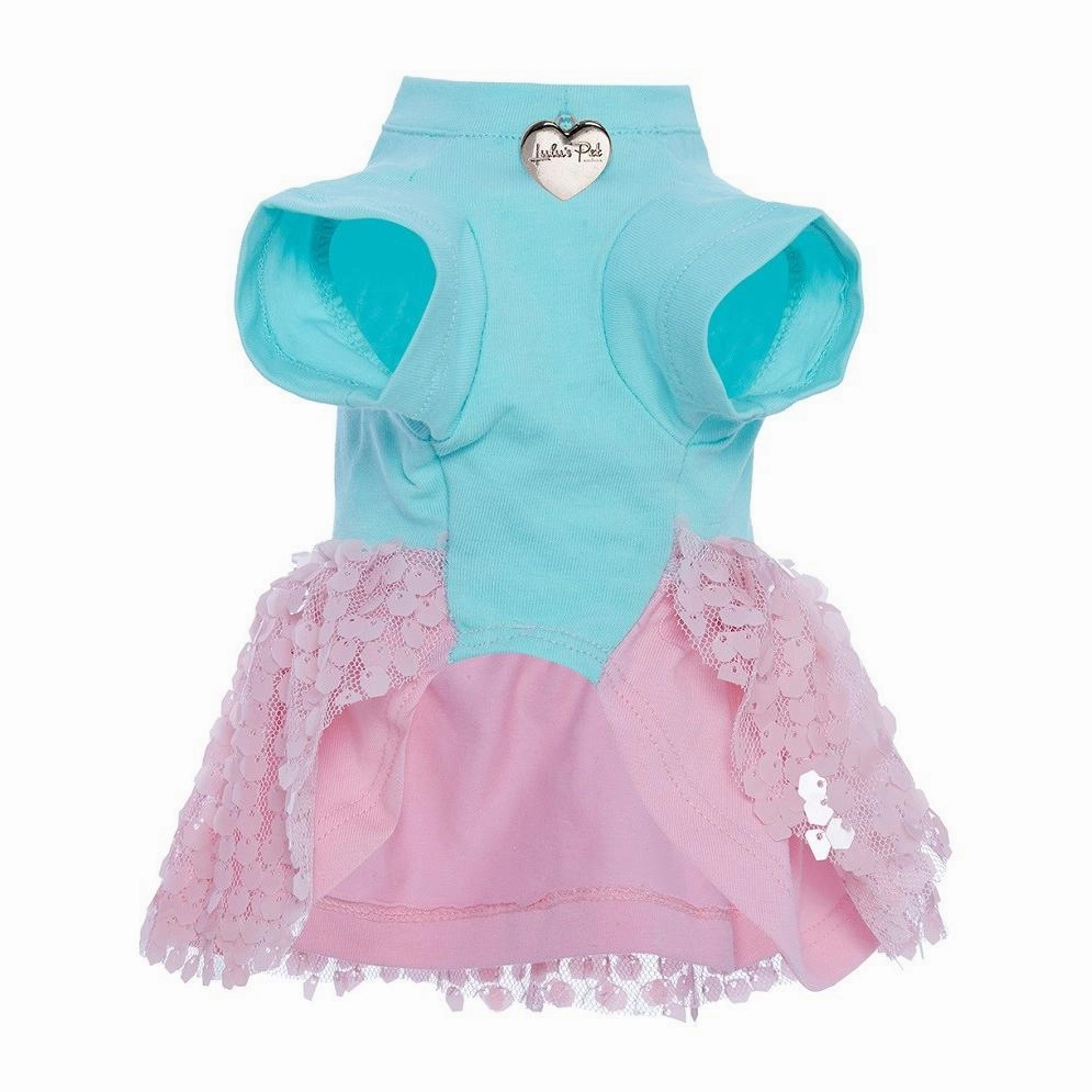 Pinky Minty Dog Dress