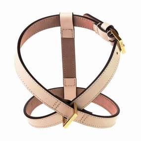 Plain Leather Dog Harness Antique