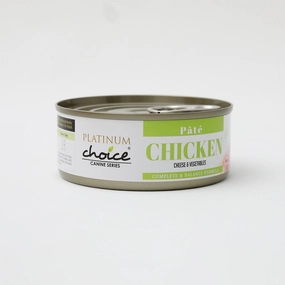 Platinum Choice Canine Pate Chicken, Cheese & Vegetables 125g