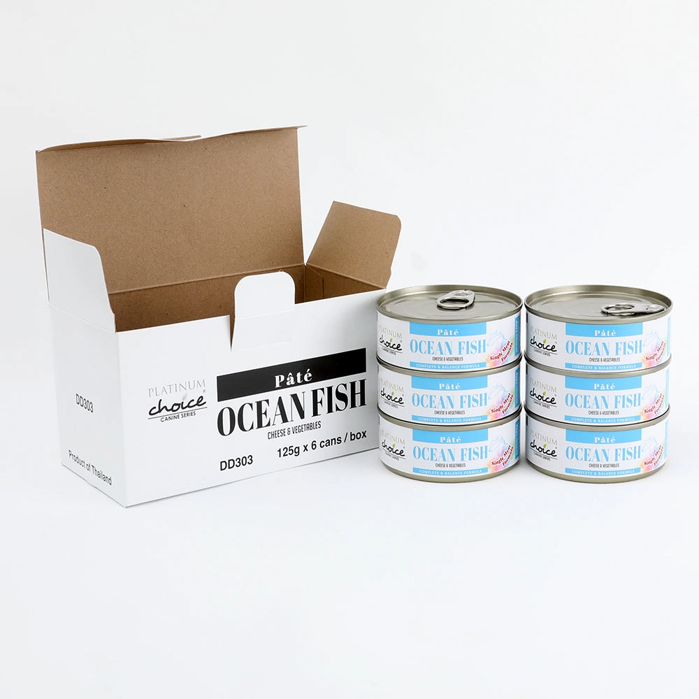 Platinum Choice Canine Pate Ocean Fish, Cheese & Vegetables 125g