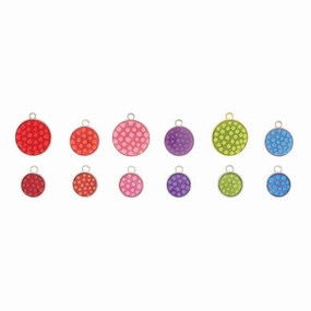 Polka Dot Circle Dog ID Tag