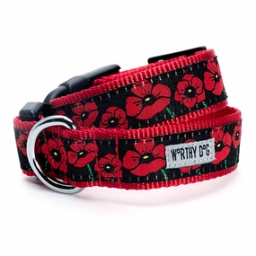 Poppies Dog Collar