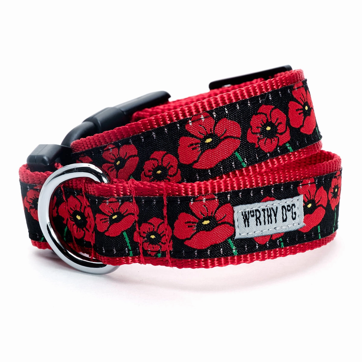 Poppies Dog Collar