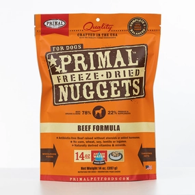 Primal Canine Freeze-Dried Nuggets Beef Formula 14oz (EXPIRY 23 NOV 2025)