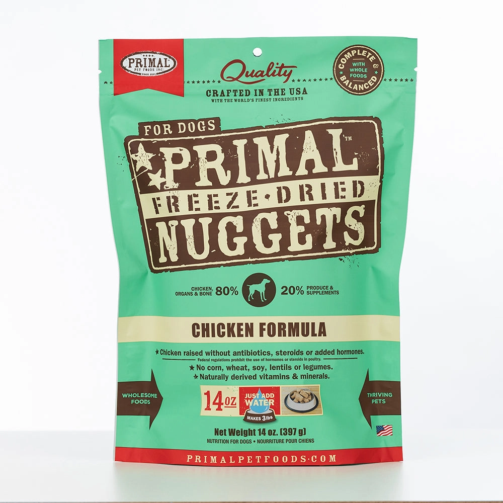 Primal Canine Freeze-Dried Nuggets Chicken Formula 14oz (EXPIRY 30 NOV 2025)