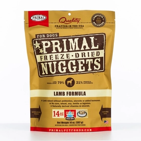Primal Canine Freeze-Dried Nuggets Lamb Formula 14oz (EXPIRY 7 SEP 2025)