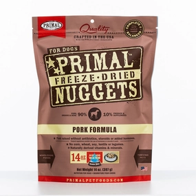 Primal Canine Freeze-Dried Nuggets Pork Formula 14oz (EXPIRY 14 SEP 2025)
