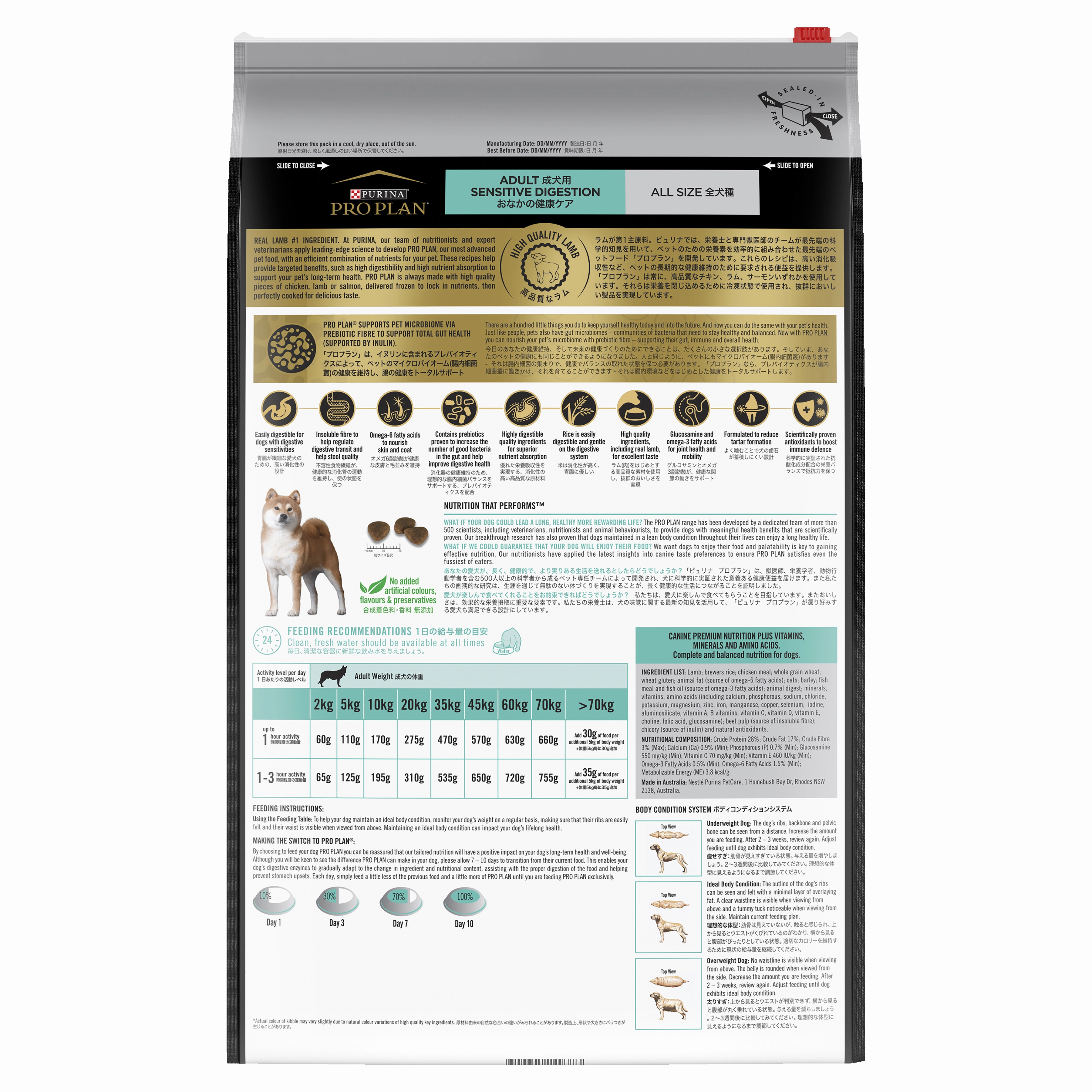 PRO PLAN Adult Sensitive Digestion Dry Dog Food (12kg)