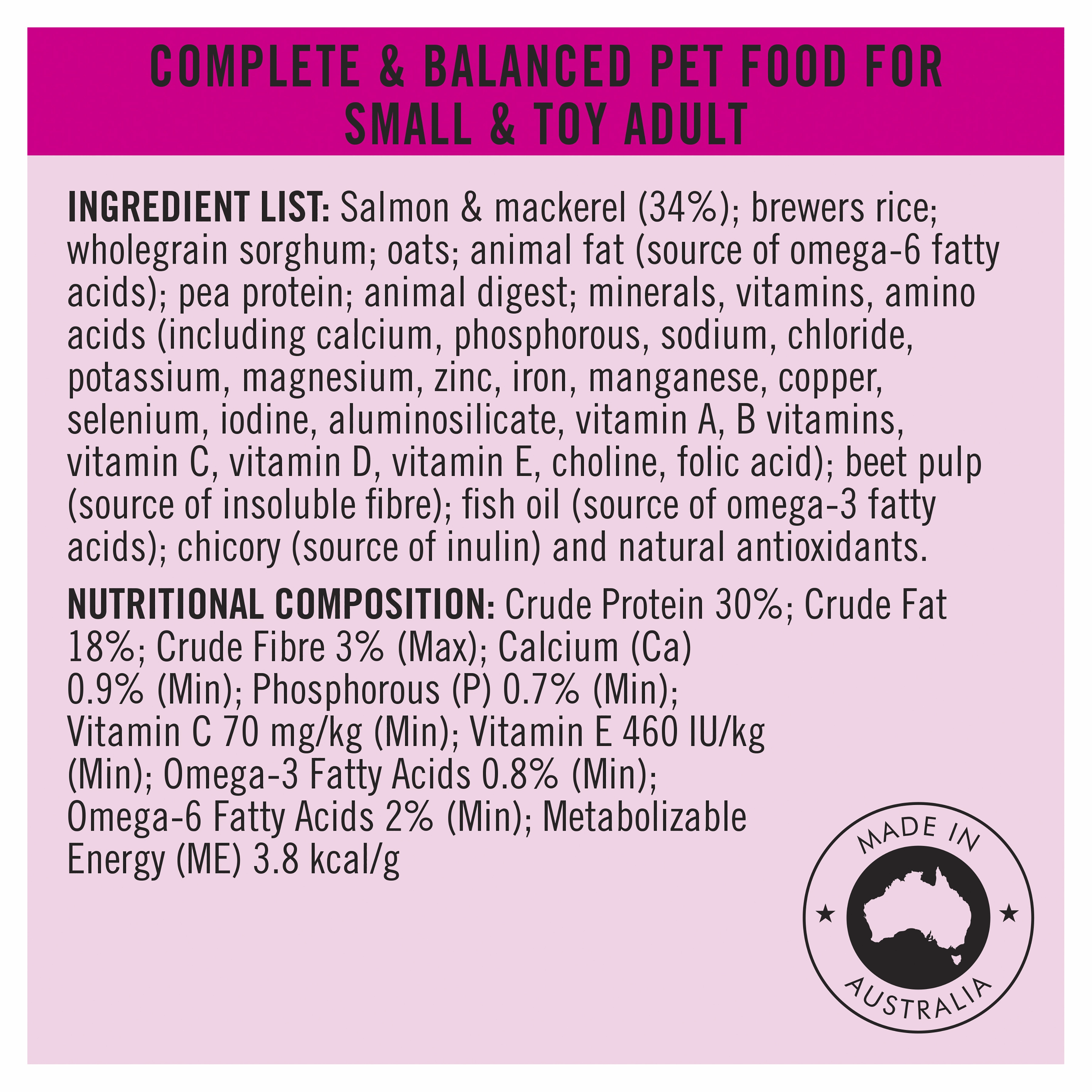 PRO PLAN Adult Sensitive Skin & Stomach Small & Toy Breed Dry Dog Food (2.5kg)