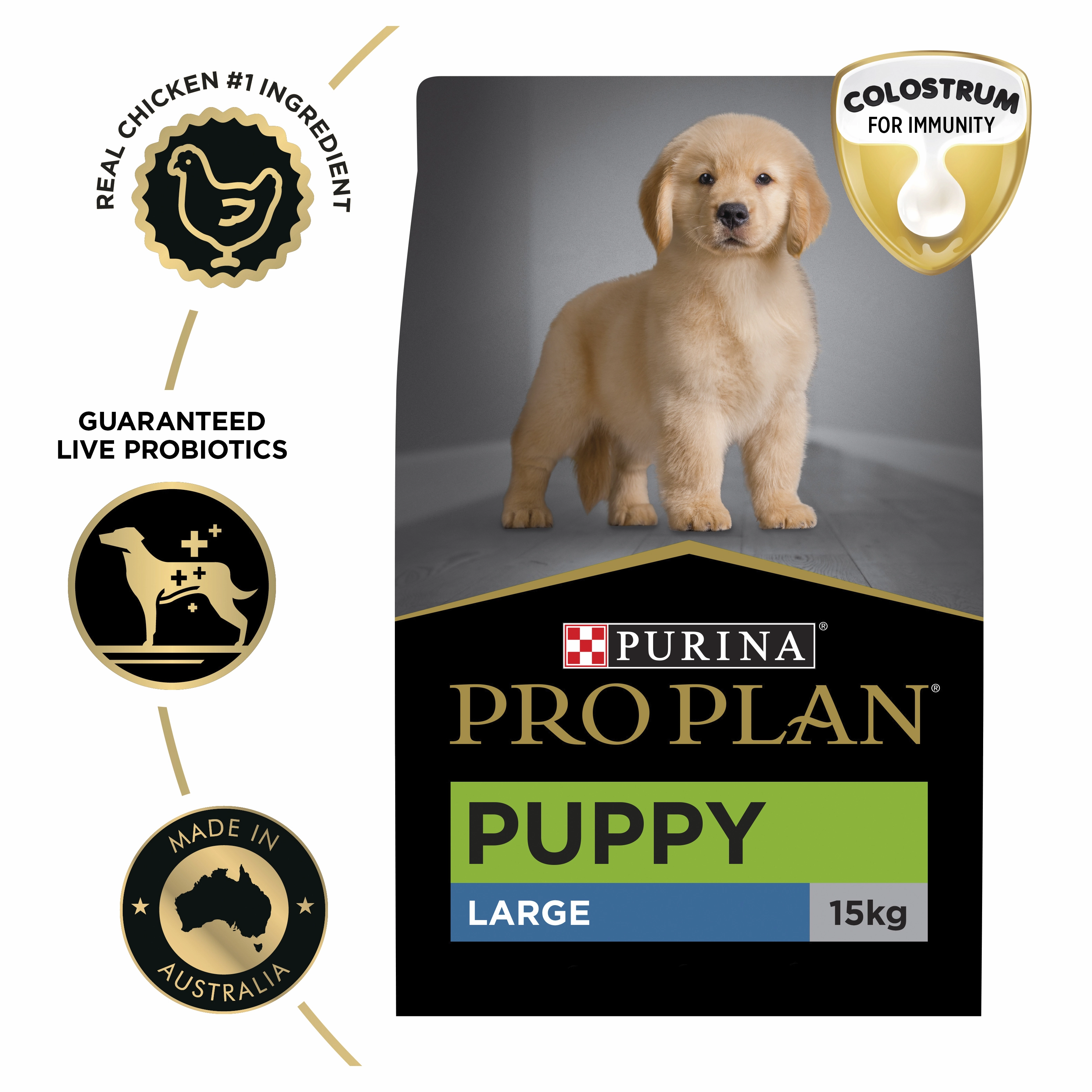 PRO PLAN Puppy Large Breed Chicken Dry Dog Food (15kg)