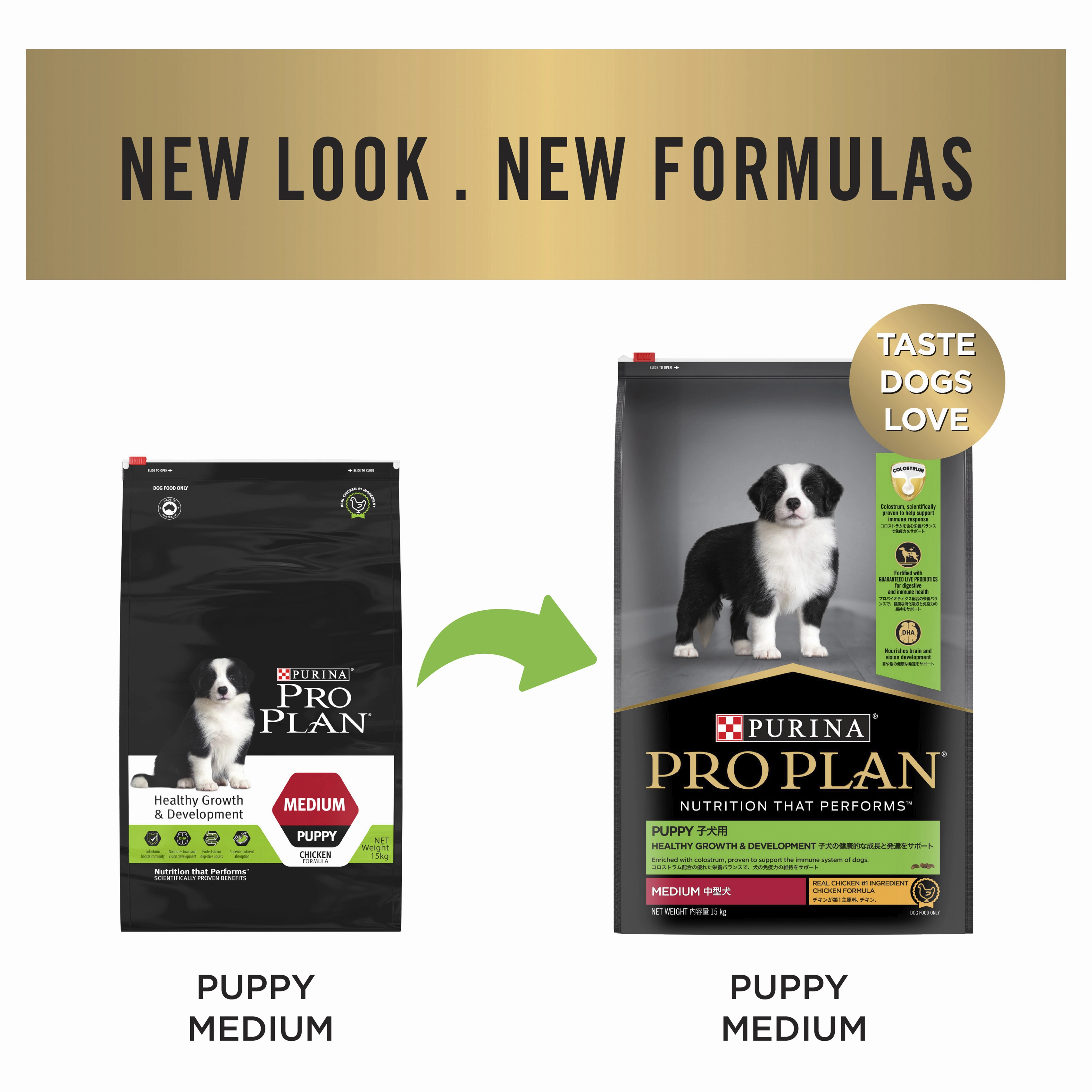 PRO PLAN Puppy Medium Breed Chicken Dry Dog Food (15kg)