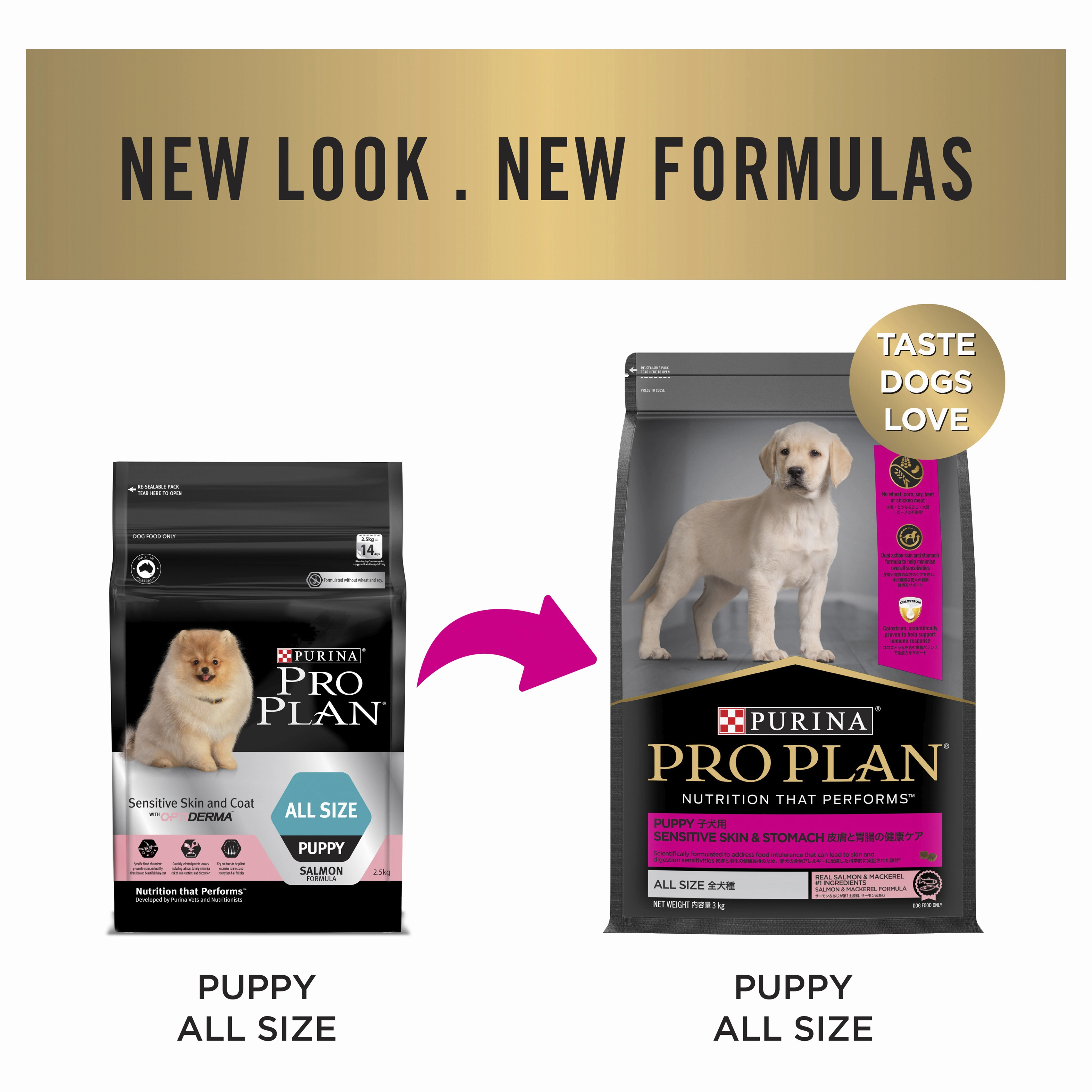 PRO PLAN Puppy Sensitive Skin & Stomach Dry Dog Food (3kg)
