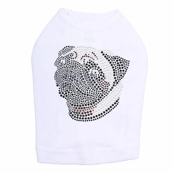 Pug Rhinestone Dog Tank