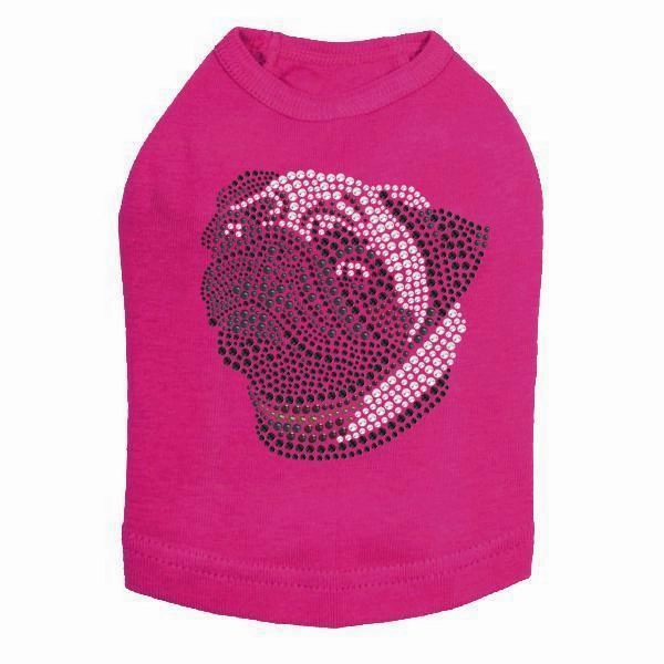 Pug Rhinestone Dog Tank