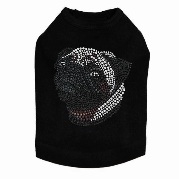 Pug Rhinestone Dog Tank