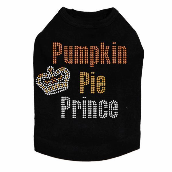 Pumpkin Pie Prince Rhinestone Dog Tank