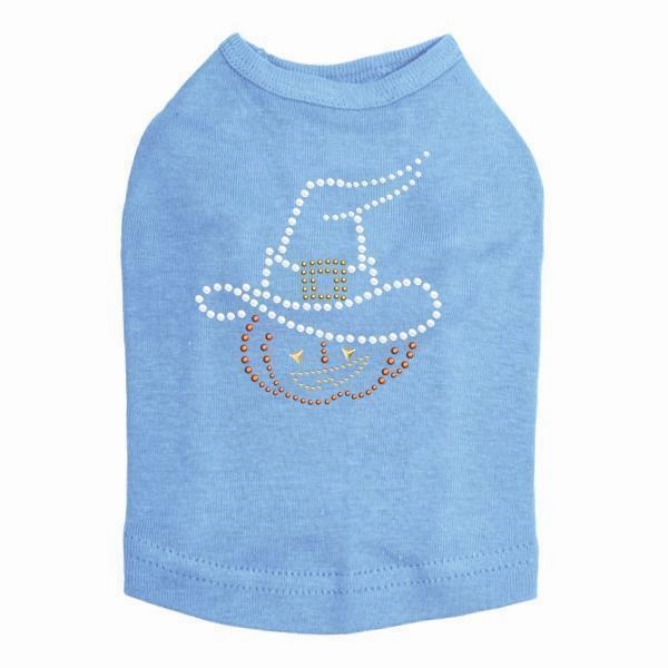 Pumpkin Witch Rhinestone Dog Tank