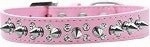 Punk Rock Double Crystal and Silver Spikes Dog Collar in Many Colors