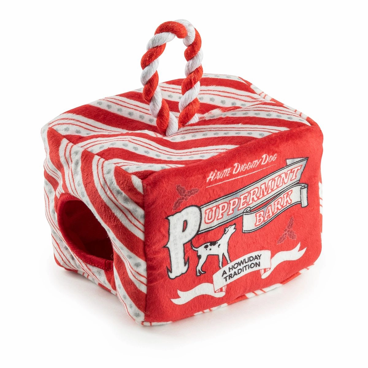 Puppermint Bark Christmas Activity House Dog Toy