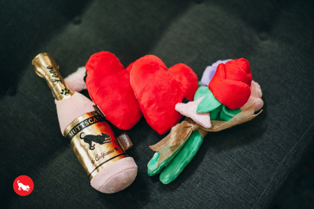 Puppy Love, Dog Squeaky Plush Toys, Barking Bubbly