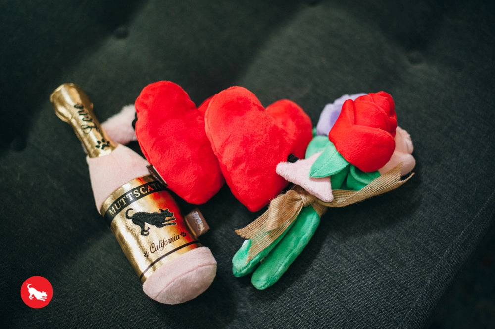 Puppy Love, Dog Squeaky Plush Toys, Rover's Roses