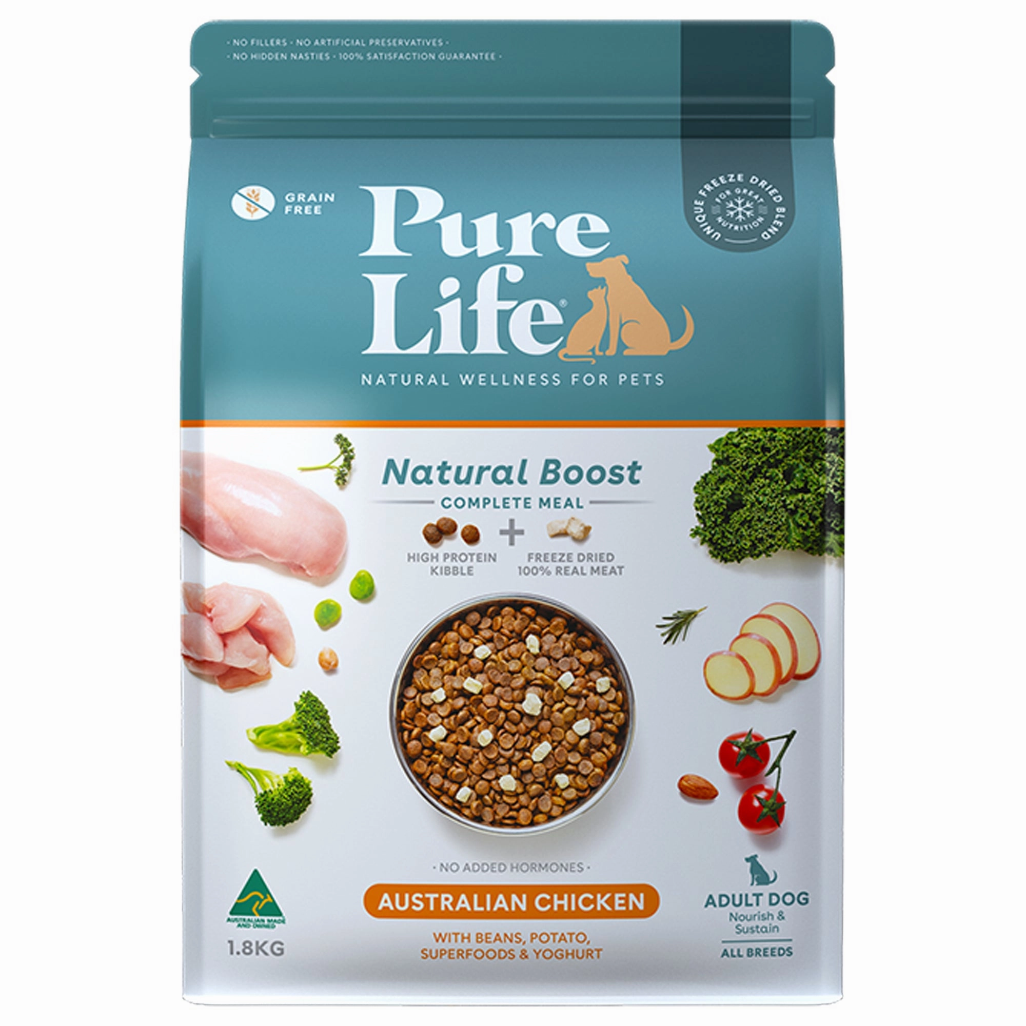 Pure Life - Natural Boost Chicken Dog Food