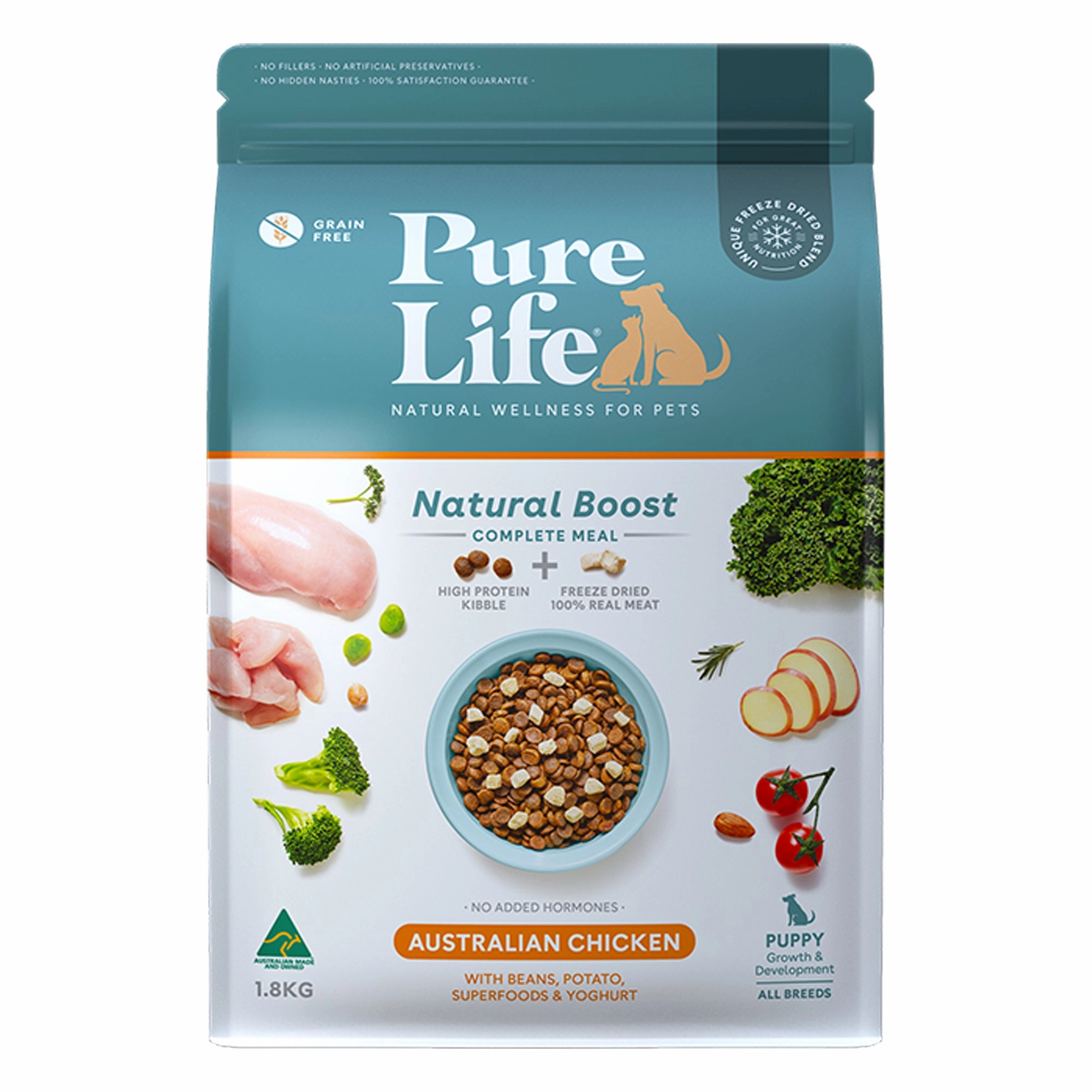 Pure Life - Natural Boost Chicken Puppy Food