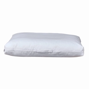 Pure White Linen Blend The Avenue Dog Bed