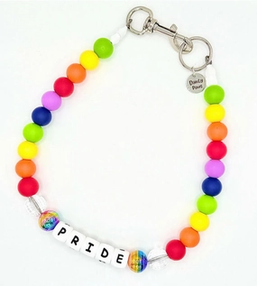 Rainbow Pride Beaded Pet Collar