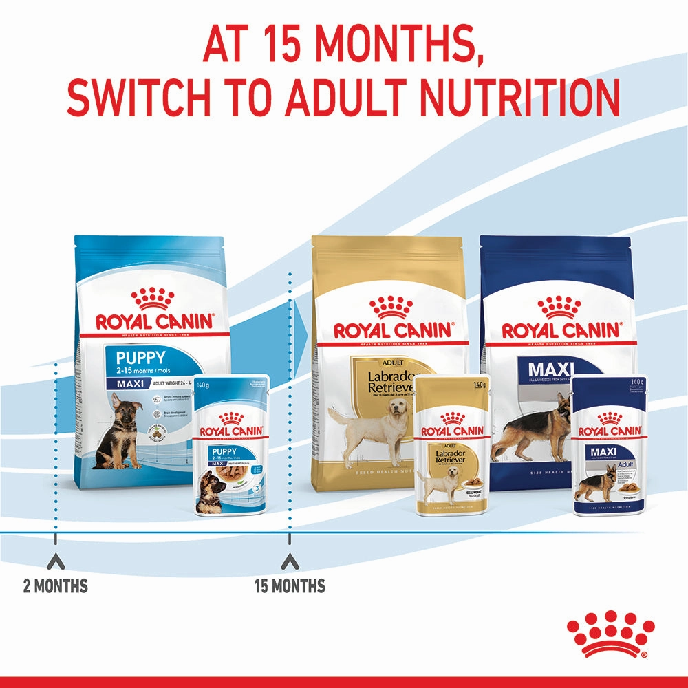 Royal Canin - Maxi Puppy Dog Wet Food (140g x 10pk)