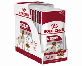 Royal Canin - Medium Adult Dog Wet Food (140g x 10pk)