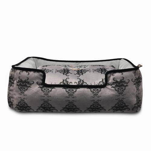 Royal Crest Lounge Dog Bed Ivory Black/Cool Grey