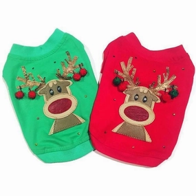 Rudolph Reindeer Dog Shirt
