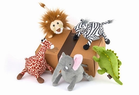 Safari Wildlife, Squeaky Plush Dog Toy
