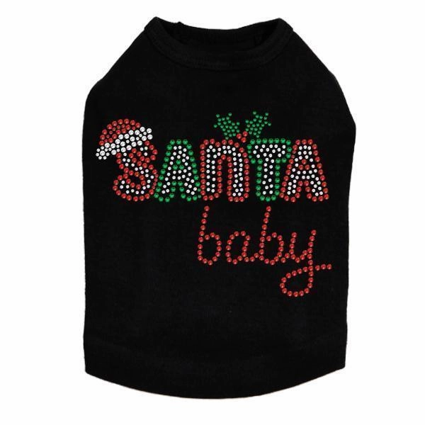 Santa Baby 2 Rhinestone Dog Tank