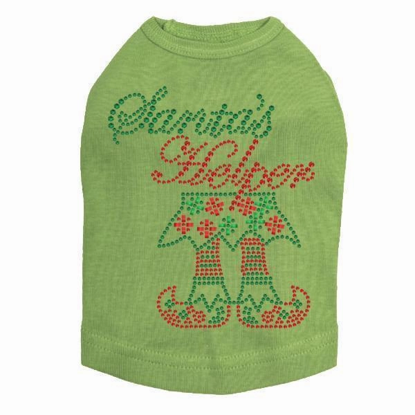 Santa's Helper Rhinestone Dog Tank