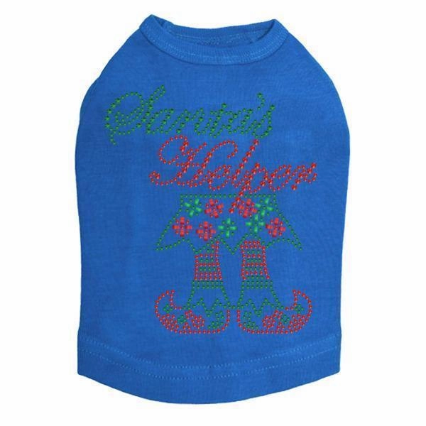 Santa's Helper Rhinestone Dog Tank