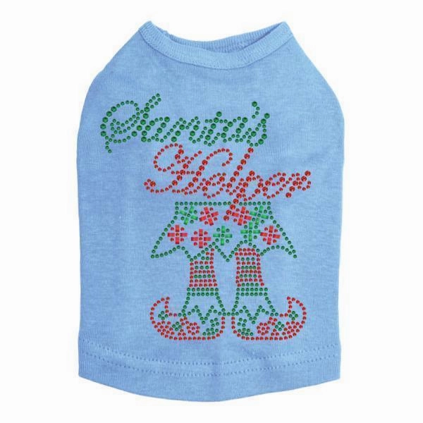 Santa's Helper Rhinestone Dog Tank