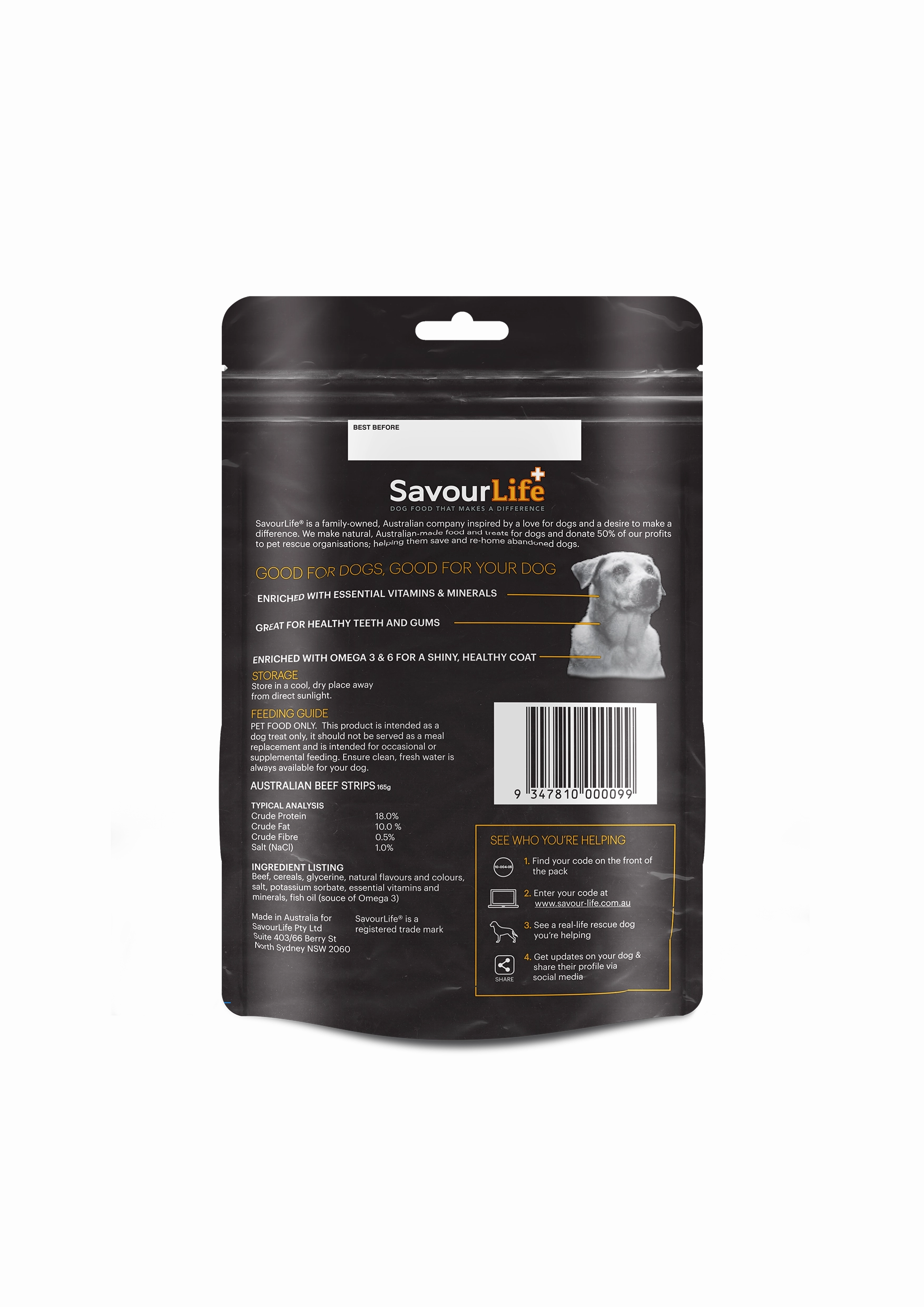 SavourLife - Australian Beef Strips (165g)