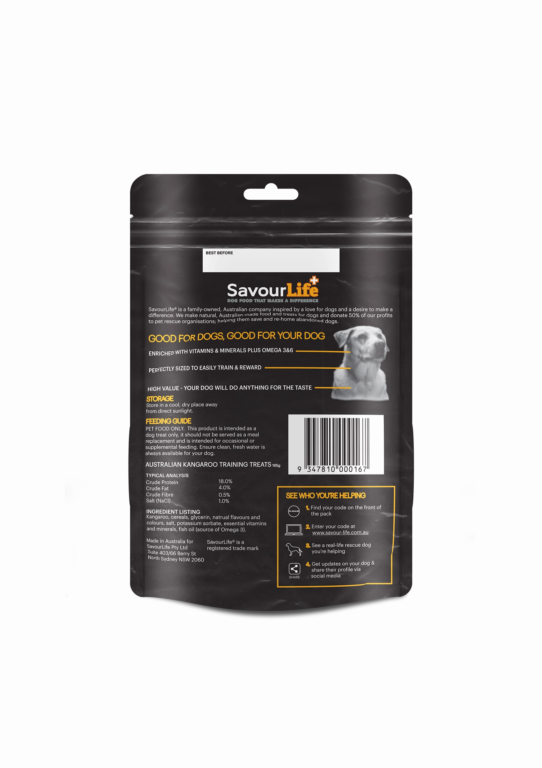 SavourLife - Australian Kangaroo Training Treats (165g)