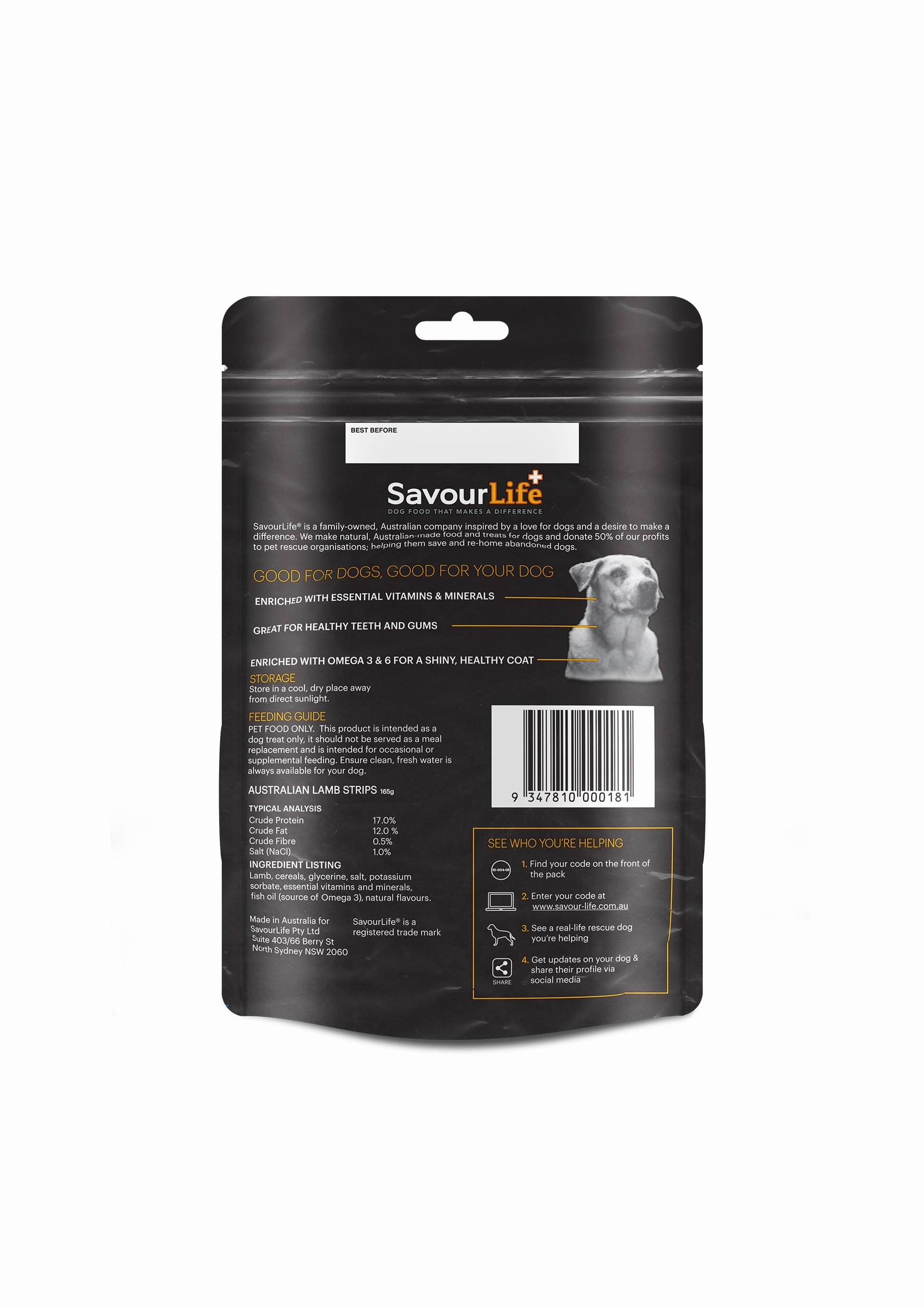 SavourLife - Australian Lamb Strips (165g)