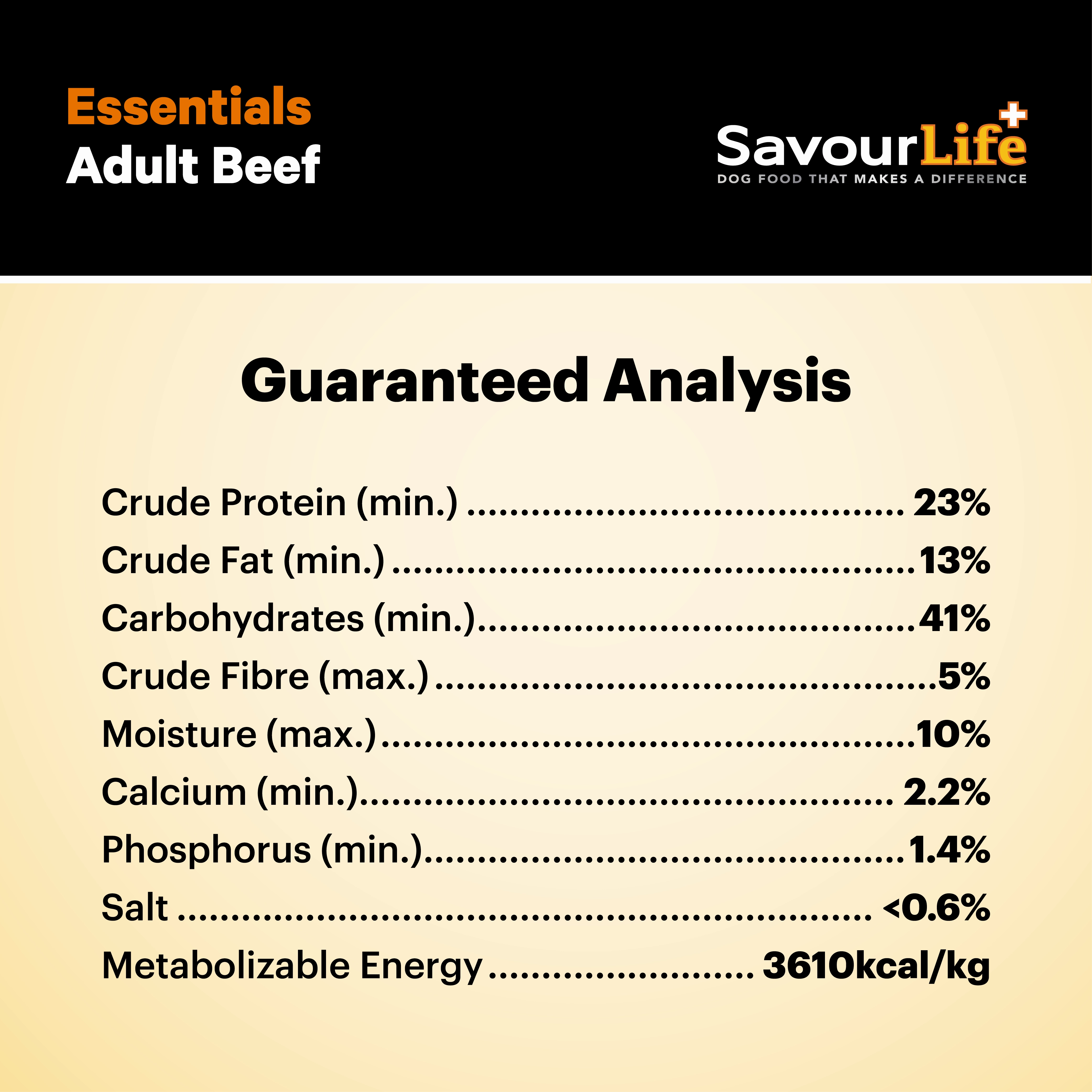SavourLife - Essentials Beef Dog Dry Food (3kg)