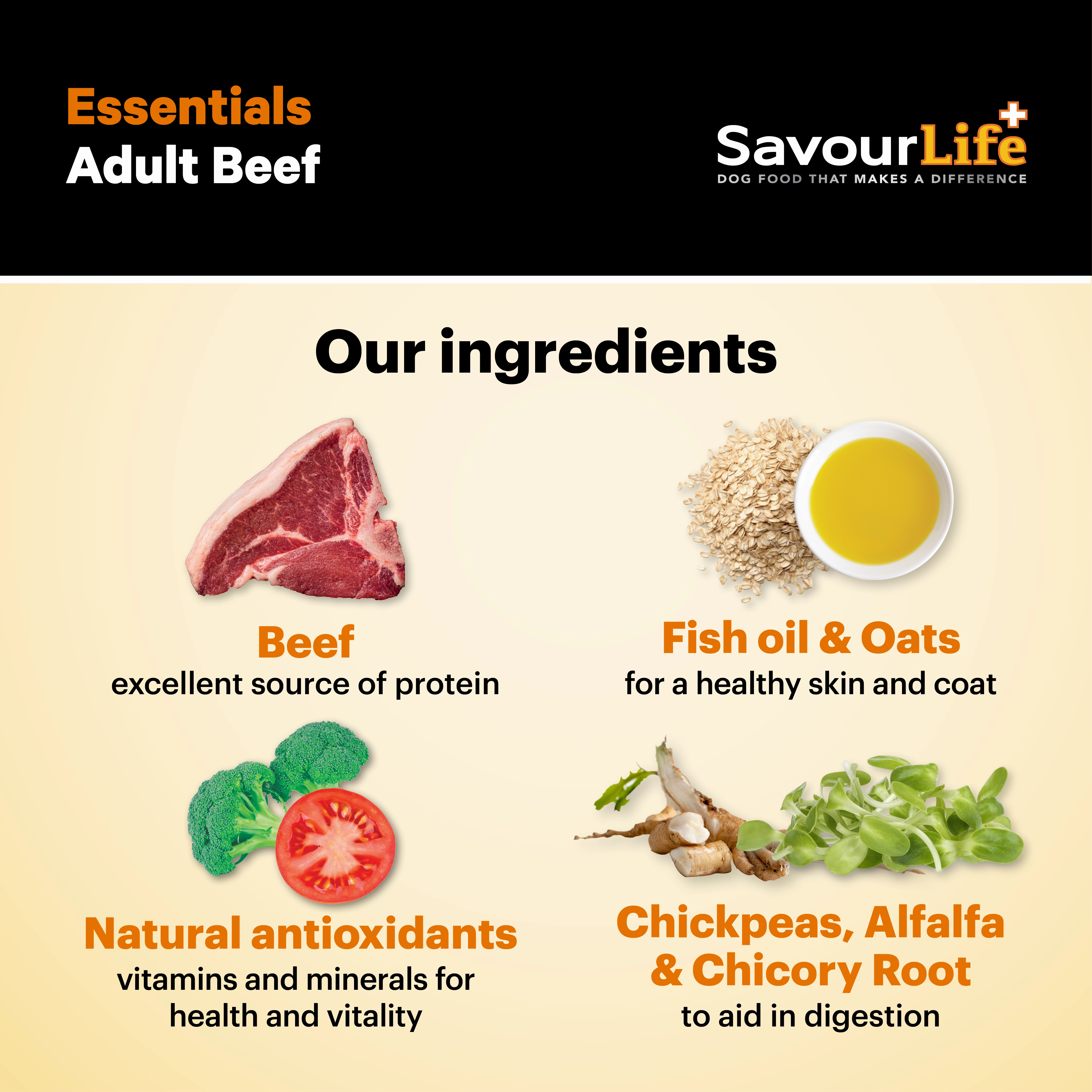SavourLife - Essentials Beef Dog Dry Food (3kg)